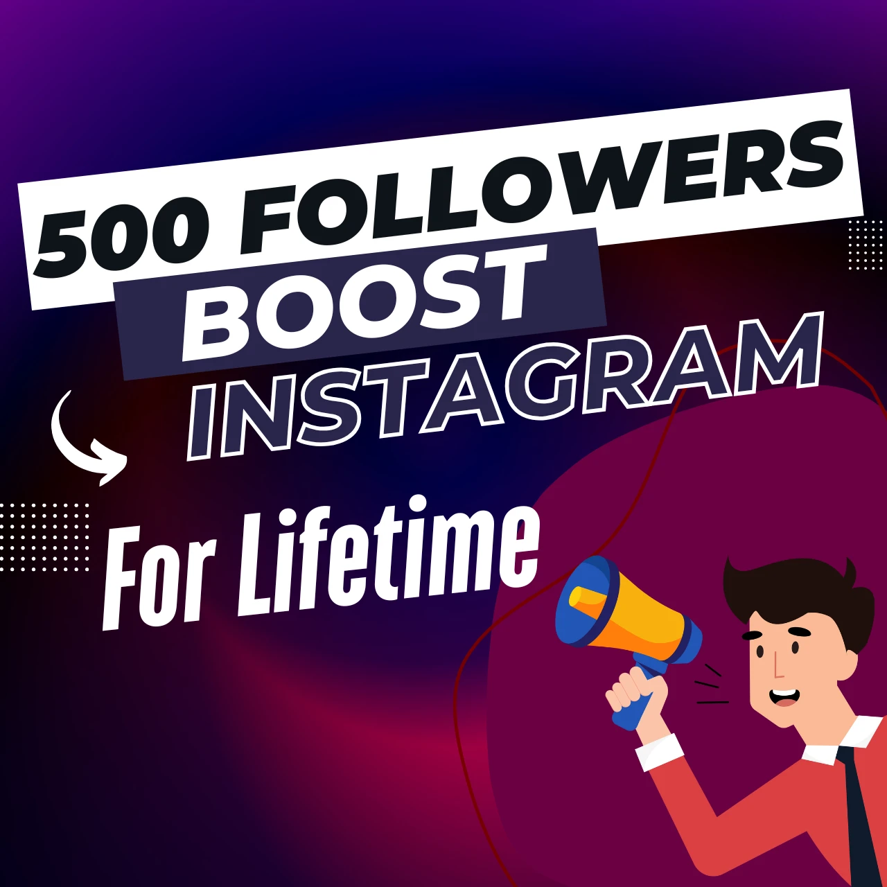 500 Instagram Followers – [High Quality] Instant & Lifetime Growth Boost